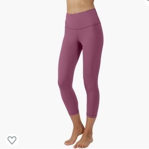 Yogalicious Lux cropped pants. Size Medium.Rose Pink